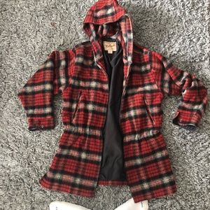 Christmas plad coat